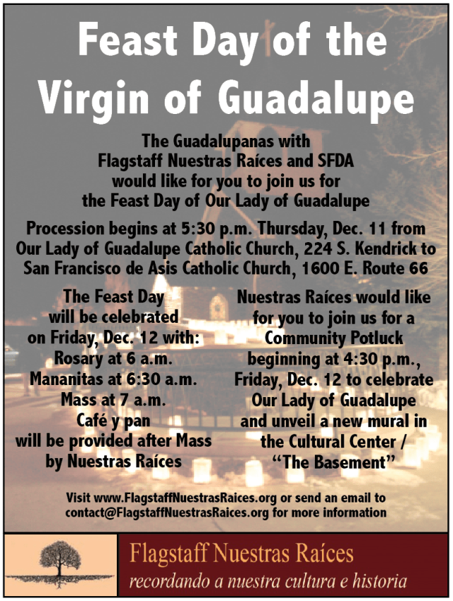 Feast Day of the Virgin of Guadalupe 12-11-14