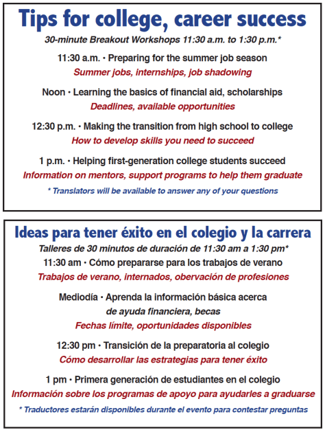 College and Career Resource Fair — Part II