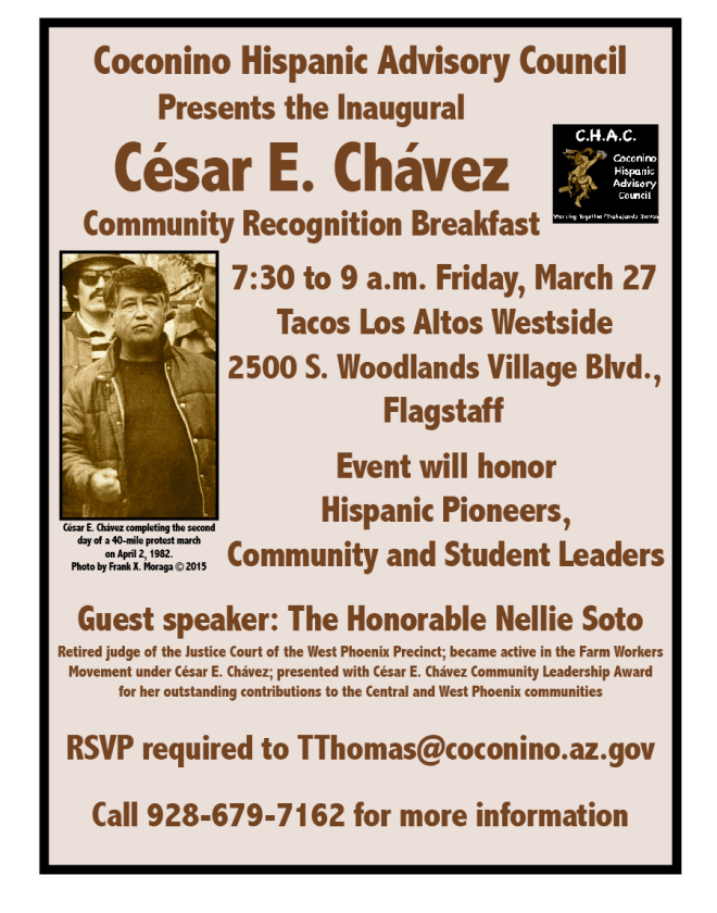 CHAC César E. Chávez Recognition Breakfast — March 27, 2015